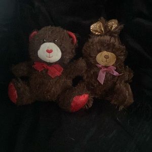 Bunny and bear plush